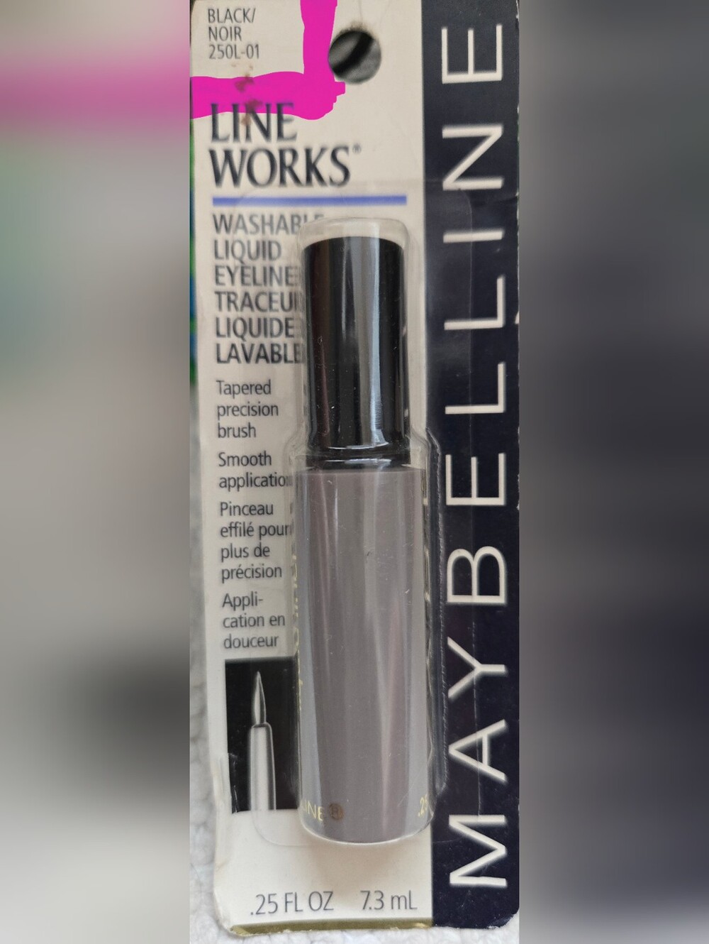 Maybelline Lineworks Liquid Liner - BLACK washable New In Package Discontinued - Picture 3 of 4